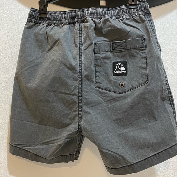 Quiksilver Boys Black Acid Wash Taxer Pull On Walk Shorts - Medium/12 - Picture 7 of 13